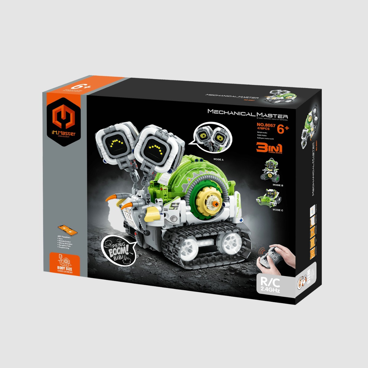 iM.Master 2.4G R/C 3 in 1 Intelligent programming robot 478 Pieces ...